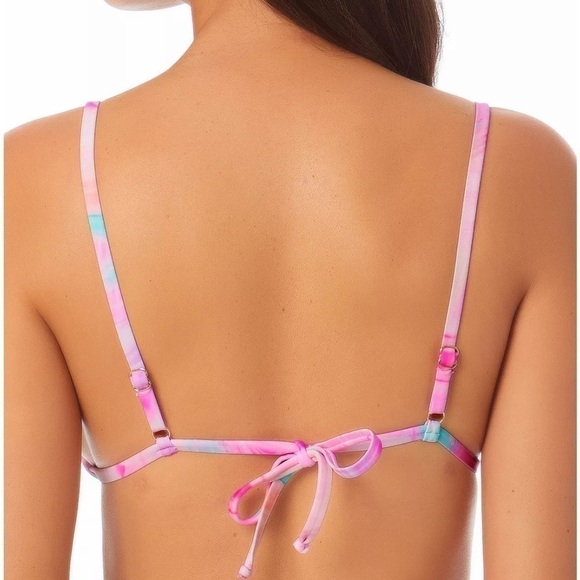 CALIFORNIA WAVES Juniors' Cinch-Front Strappy Bikini Top, Swimwear, swimsuit M - Picture 7 of 12